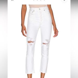 Agolde Riley high rise straight crop NWOT